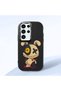 Samsung Galaxy S23 Ultra Compatible Case Camera Protector Black Silicone Couple Phone Case Character Patterned