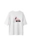 Women's Oversize Football Mom Printed Short Sleeve T-Shirt with Dynamic Sports Design Relaxed Fit Casual - 2