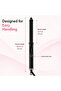 Curling Iron with Spring Clamp, Professional Hair Curler for Creating Soft Glossy Curls, Adjustable Temperature Curling Wand for Easy Everyday Hairstyle - 2