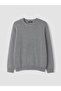Özmarka New Season Gray Crew Neck Knitted Men's Sweater - 5