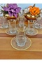 Echo Premium Real Gold Gilded 6-Person 12-Piece Tea Set Tea Set Gift Dowry Glass - 2
