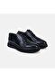 Men's Black Laced Leather Classic Shoes