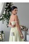 Women's Sari Strap Plaid Poplin Sweetheart Neck Buttoned Maxi Dress with Tie Detail - 5
