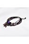 Purple Lava Stone Multi-Layered Bohemian Bracelet |   Crystal Beaded Adjustable Women's Bracelet - 3