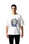 Men's Oversize Graphic T-Shirt World Character Dumbbell Training Printed Relaxed Fit Casual Modern
