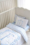 Park Bedding Set (80X120) - Noble Series - Blue - Letter F