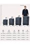 Lucky Power 2PCS Set(20/24 Inch) Luggage Soft Material, Lightweight, Secured Lock, 4Spinner Wheels, Expandable - 5