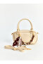 Esvab • Modern & Distinctive Leather-Look Women's Shoulder Bag with Scarf Detail