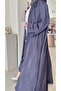 Warm Grey Smart Abaya