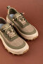 Men's Daily Comfortable Lightweight Rubber Laced Mesh Shoes Hd.261436 Khaki