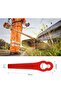 100-pack red plastic trimming blades for cordless trimmers. - 2