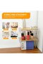 Transparent stackable storage box with bamboo lid and wood grain - 4