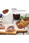 Storage basket woven bread bathroom egg brown - 3
