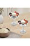 Stainless steel ice cream bowl, reusable, suitable for salads and desserts, silver. - 3