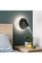 LED Bedside Lamp, Indoor Hotel Wall Light, Bed Wall Lamp, Hallway Wall Lamp with Switch, Black, 10W (Round) - 2