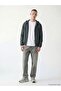 Xside Anthracite Comfortable Fit Hooded Men's Coat - 2