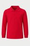 Children's Unisex Red 2-Piece Polo Collar School T-Shirt Set Short Sleeve + Long Sleeve 100% Cotton Lakos Fabric - 8