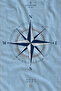 Vintage Compass Rose Blue Map Patterned 70X150 Beach Towel - Digital Printed Fade-Resistant Bath Towel - 3