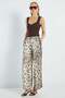 Leopard Patterned Satin Trousers - 2