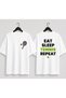 Unisex Oversize Tennis Printed T-Shirt 100% Cotton Tennis Themed Comfortable Fit Short Sleeve T-Shirt