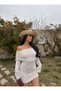 Ecru Boucle Knitwear Madonna Dress - 4