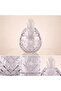 Crystal Cut Decor XL Transparent Glass Napkin Holder / Table Napkin Holder - 3