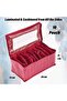 Brocade Jewellery kit with 10 Pouch|Solid Print With Waterproof Outer Material|10 P - 6