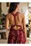 Silk Long Shawl Tie Back Stylish Cocktail Dress Std 36-42 - 5