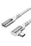 كابل تمديد USB C قصير لـ Thunderbolt 3 (3 أقدام، رمادي)