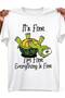 Men'S Plus Size Funny It'S Okay No Problem Turtle Graphic TShirt Relaxed Fit Crew Neck With Cute Design Comfortable Casual Attire (0X - 2