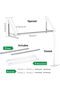 رف تجفيف الغسيل المثبت على الحائط، حامل ملابس قابل للطي، رف معاطف مثبت على الحائط من الألومنيوم لتوفير المساحة - 5