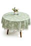 Round washable tablecloth – Waterproof round PVC vinyl tablecloth – Round plastic tablecloth – Round desktop protector – Ideal fo...