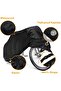 2XL 200x85x110cm thick black bike cover. - 2