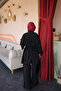 Black Buttoned Belted Tunic Trouser Suit - 4