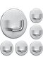 6 hooks hooks towel Clothes Bathroom Kitchen Office steel Stainless Wall Silver required hooks Towel racks Bathrobe hooks Toilet