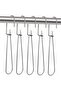 Patterned hooks - 24-pack - Hanging hooks - Metal patterned hooks 7.3 inches - Sewing pattern paper organizing hooks - 4