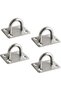 304 hooks steel stainless 4-piece 4 6 cm U-shaped clamps eyeplates mast plates deck plates curved suspension devices