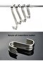2 hooks hooks bathroom kitchen bedroom steel stainless metal door Silver 50- S-shaped 8 S-shaped Suitable handles Length Width Height 110 36 2 8 mm - 2