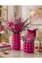 2-Piece Bubble Pinterest Concept Vase Set (Fuchsia Color) - 2