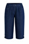 Plus Size Women's Below Knee Gabardine Capri 08 Dark Navy Blue - 2