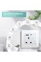 Single Switched Wall Socket 1 Gang Black with USB C & USB A Charging ports, Wall Switch Power - 5