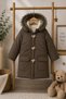 New Foiled Plush Furry Zippered Quilted Hooded Snow Puffer Winter Baby Boy Coat Children's Coat