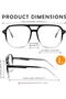 Aviator Eyewear Frames, Polarized UV Protection Magnetic Clip on Sunglasses, Oversized Blue Light Gl - 6