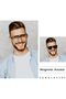 Aviator Eyewear Frames, Polarized UV Protection Magnetic Clip on Sunglasses, Oversized Blue Light Gl - 3