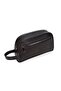 Black Vegan Leather Portfolio Handbag and Automatic Mechanism Card Holder Wallet Set - 3