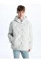 Hooded Quilted Oversize Women's Puffer Coat (S5) - 6