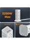 وصلة تمديد كهربائية بطول 5 متر مع منافذ USB-C، مقبس تمديد بـ 12 منفذ و3 منافذ USB، متعدد الاستخدامات - 5