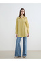Lcw modest green textured women's shirt tunic - 2