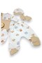 Baby Boy 100% Cotton 5-Piece Hospital Discharge Bodysuit Set with Lion Accessories - 6