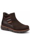 Olipuke Genuine Leather Flat Non-Slip Sole Orthopedic Women's Boots Brown - 2